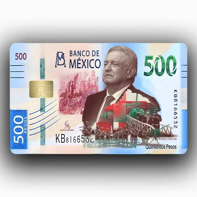 all pesos of amlo debit card stickers