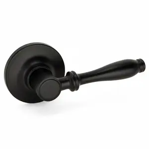 Villa Dummy Door Lever, Matte Black