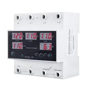 Automatic Transfer , 110V 63A Auto Transfer  Real-time  with LED Display,Din Rail Mount