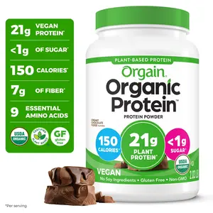 Orgain Organic Vegan Protein Powder 21g – Plant Based Chocolate (2.03lb)