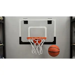 mini hoop  Mini Indoor Basketball Hoop with Ball, Over the Door, Shatter-Proof Backboard, Spring-Action Break-Away Steel Rim, Great for Home, Dorm Room, and Office