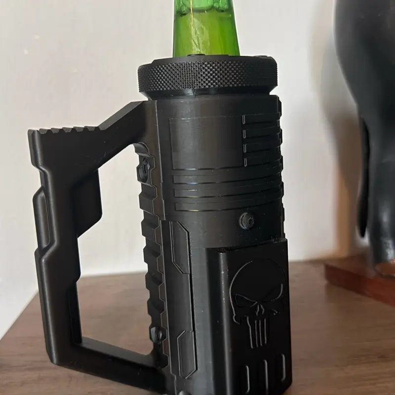 Tactical Bottle Holder with Handle, Removable Bottle Opener