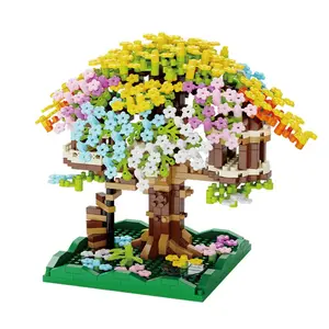 Eco-Friendly Building Blocks Tree House Toy, Educational Rainbow Tree Puzzle, Parent- Child Interactive Gift, Birthday Present