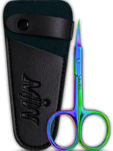 Professional Stainless Steel Cuticle Scissors, Sharp Pointed Manicure & Pedicure Tool for Dead Skin Removal, Multipurpose Beauty Scissors for Nails, Cuticles & Eyebrow Trimming