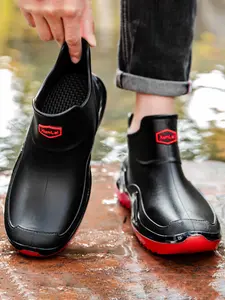The 2026 new model is suitable for outdoor work, fishing. It has a set design and is suitable for men's and women's Valentine's Day. It is a comfortable rain boot for outdoor lightweight short tube fishing shoes, Waterproof outdoor footwear