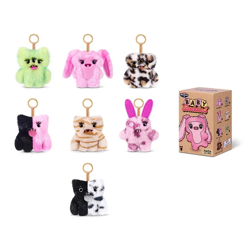 Fuggler Baby Baddies Blind Box Bag Charm - Y2K Aesthetic Ugly-Cute Plush Keychain, Quirky Backpack Accessory & Trendy Mini Collectible Gift for Teen Girls & Besties