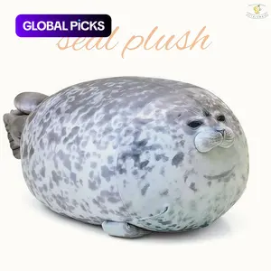 Stuffed Seal Toy Plush Animal Soft Cuddly Gift for All Ages, Giant Size Cute Stuffed Animals, Perfect Present for Friends & Family, Super Soft Fluffy, Soft Stuffed Figure #GLOBAL PICKS