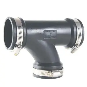 Rubber Flex San Tee Coupling 2” x 2” - Precise Dimensions for Specific Applications