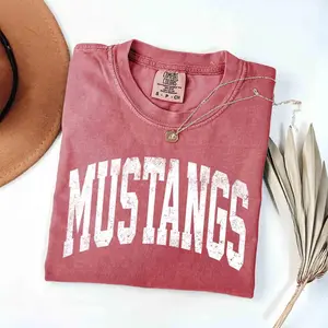 Comfort Colors Vintage Mustangs T-shirt, Mustangs Pride T-shirt, Mustangs Game Day T-shirt, Football School Shirt, Football Gift For Man, Gift For Her
