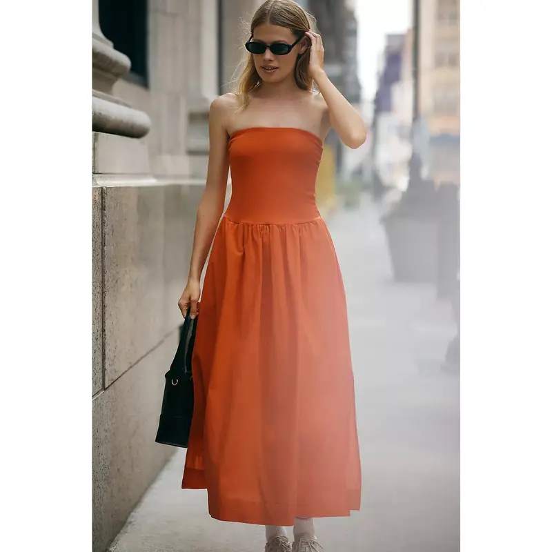 strapless open back dress Jalabia Kaftan Dress main image 1