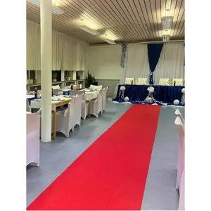1pc Disposable Red Carpet Wedding Red Carpet, Romantic Wedding Corridor Runway Carpet Sparkling Red, Party Event Holiday Decoration Red Carpets