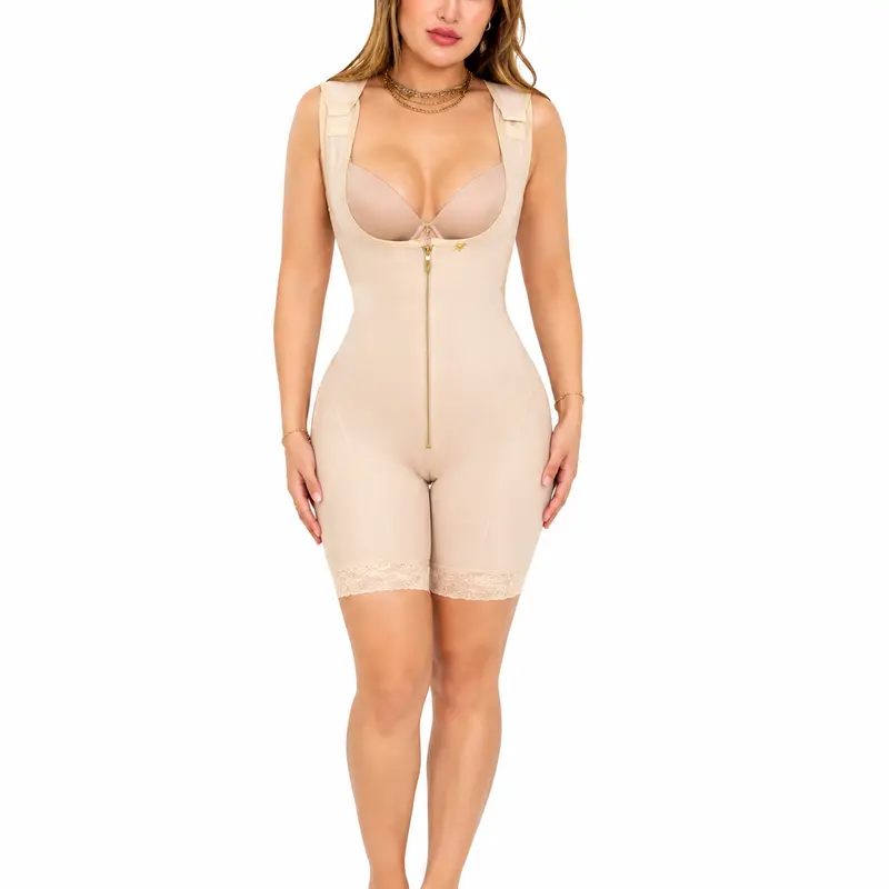 La Queen Women's Shapewear - Comfortable & Functional Tela - Adjustable Straps - Glute Realce - Zipper Opening - 100% Colombian - Womenswear