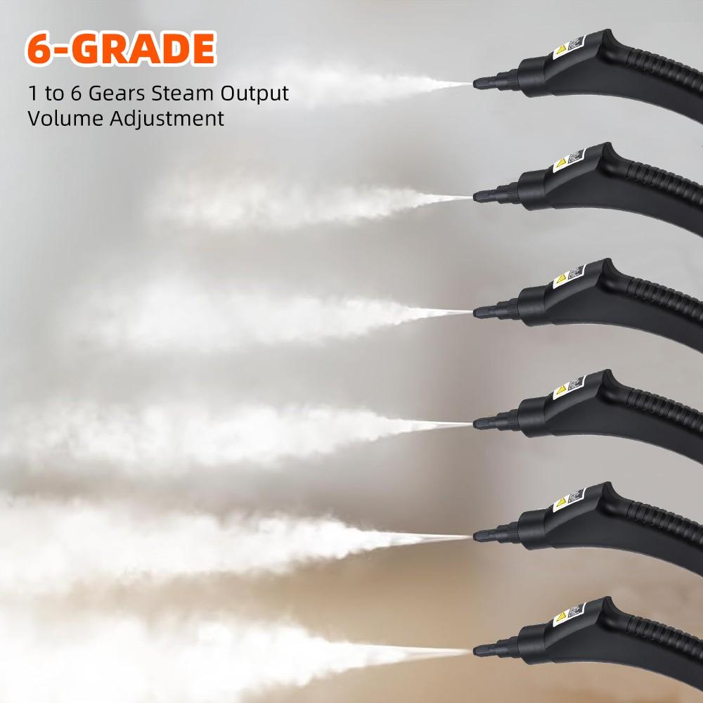 High-pressure And High-temperature Steam Cleaner, Household Steam Cleaner Handheld, High-temperature Carpet Cleaner, Easy to Carry, LCD Display, Multi-speed Control Button, Suitable for Kitchen Fume, Sofa, Tile Gap Cleaning