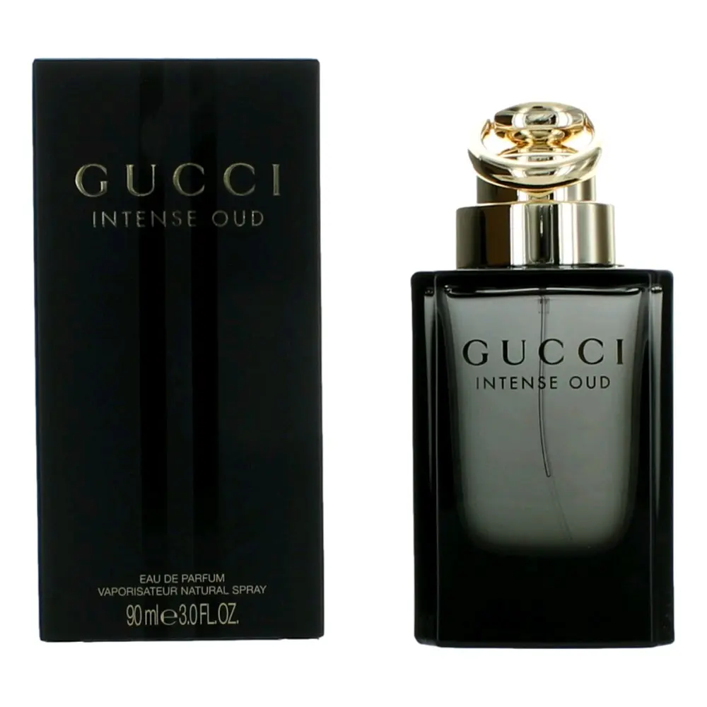 Gucci Intense Oud by Gucci, 3 oz EDP Spray for Men, Potent, Intense Eau De Parfum Men's Fragrance, Amber & Wood, Spray On Skin, Layered Notes