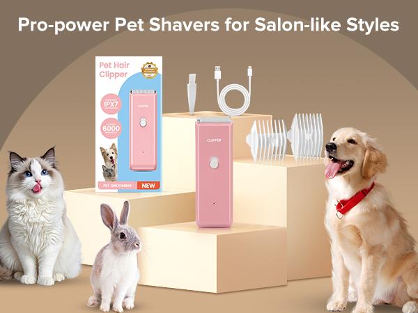 Feet Hair Trimmer, Dog Cat Clippers,Quiet Washable USB Rechargeable Cordless Dog Grooming Kit,Electric Pets Hair Trimmers Shaver Shears for Dogs and Cats
