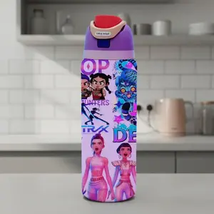 AuraCup 1pc 19/24/32oz Stainless Steel Tumbler with Lid and Straw, KPop Demon Hunters x Gen-Z Cat Vibe, Hot 12H / Cold 24H, Spooky Cat Demon Hunter Travel Cup — Perfect Gift, Valentine’s Day, Carnival Party, St. Patrick’s Day, Birthday & Festival Gifts, f