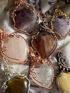 Stone Heart Pendant/Necklace