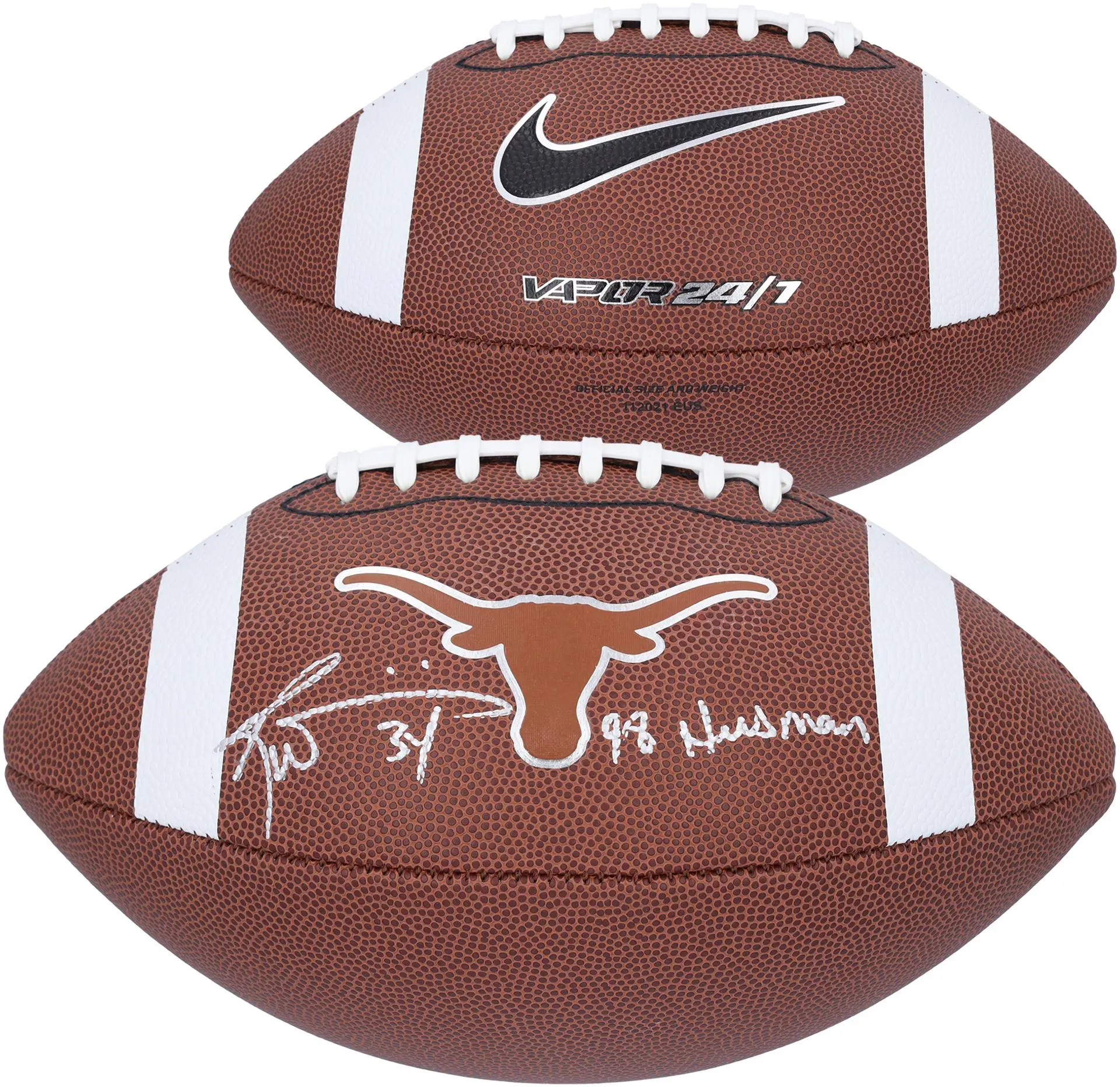 Ricky Williams Texas Longhorns Autographed Nike Replica Football with "Heisman 98" Inscription - Fanatics Authentic Certified