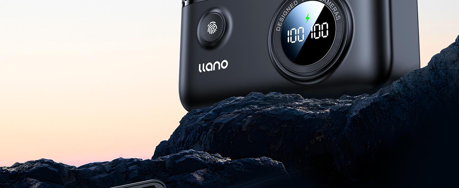 llano 2-in-1 18W Fast Dual USB-C Camera Charger | Magnetic Snap Cover | Smart Display | Photography Essentials | Compatible with Canon, Sony, Nikon & More camera-Spring Gifts-Springtok