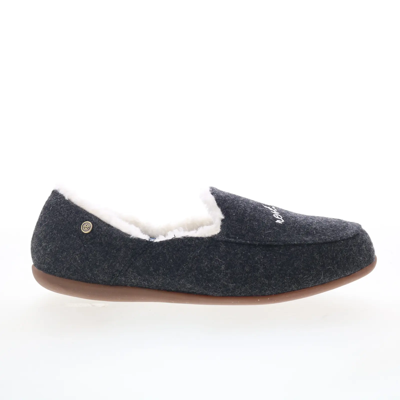 Spenco Dreamy Slipper Womens Black Synthetic Loafer Slippers Shoes
