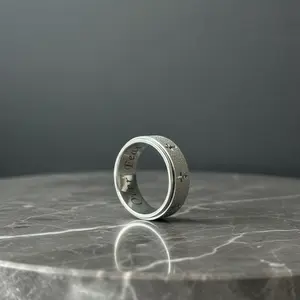 Faith Over Fear Cross Spinner Ring – Rotating Anxiety Relief Ring for Men & Women, Stress Relief Fidget Jewelry, Perfect Gift