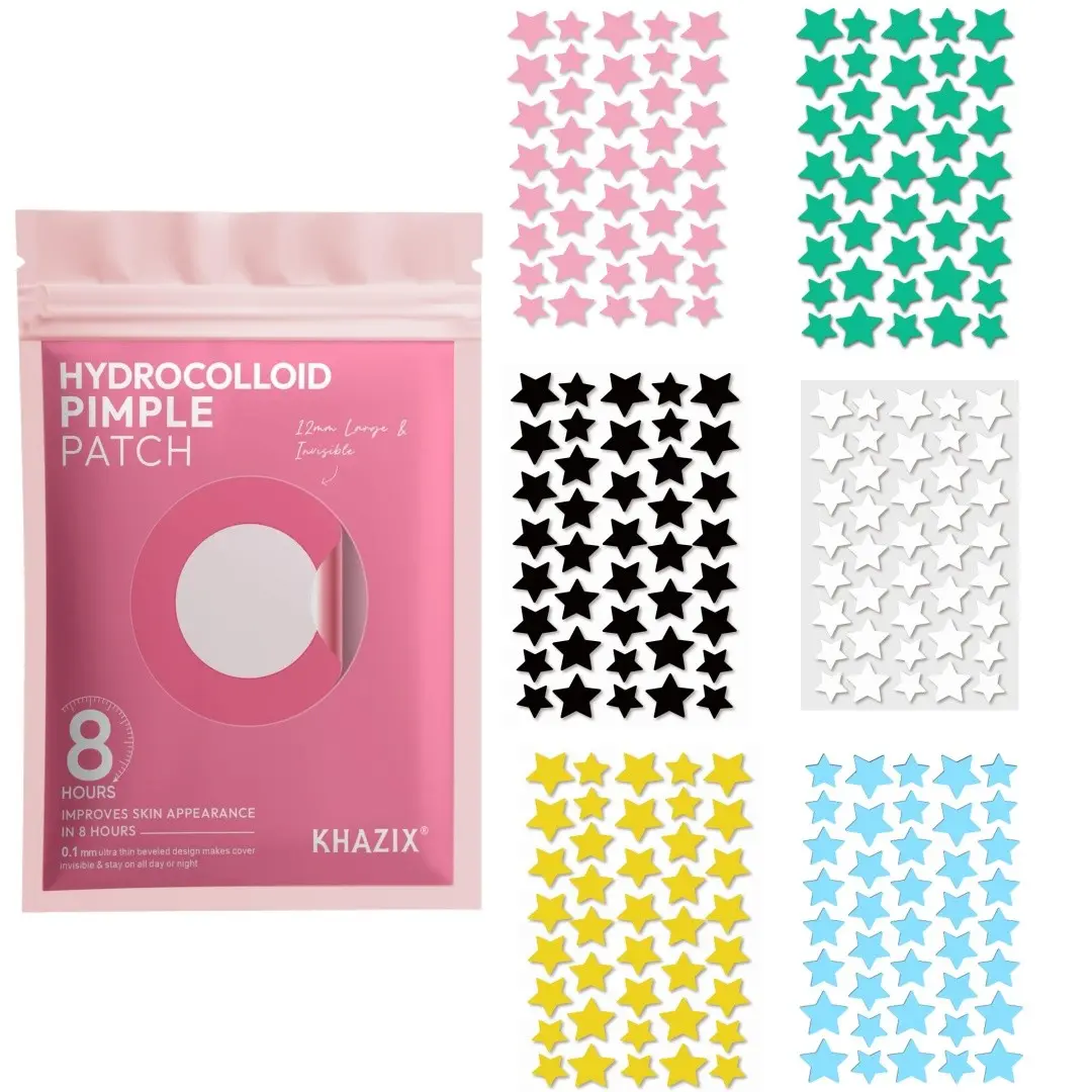240/480/1200pcs Star Acne Pimple Patches, Concealer Facial Clearing Stickers, Facial Skin Care Products, Acne Spot Stickers, Soothing Oil-Free Invisible Acne Treatment for All Skin Types