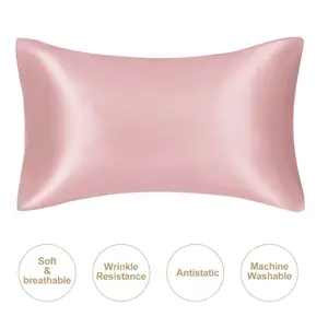 Silk silky stain pillowcase silky pillowcase natural silk pillowcase mulberry silk pillow case standard queen