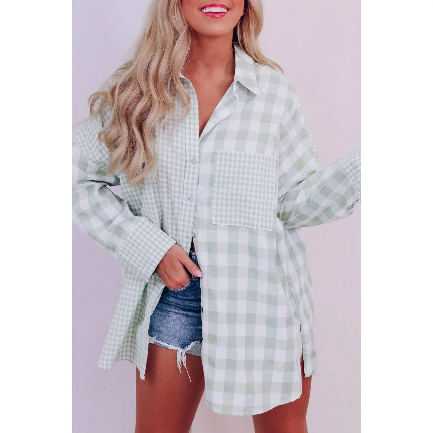 Green Checkered Shirt