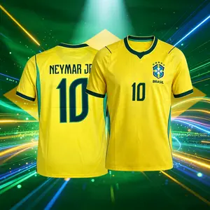 2026 Brazil National Home Short Sleeve Soccer Jersey Quick-Dry