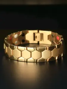 Copper-colored magnetic bracelet, with healing energy, unisex, 7.8-inch size, Adjustable Bangle, punk style, trendy and versatile, exquisite jewelry, a great choice for a birthday gift, Trendy Stack Bangle