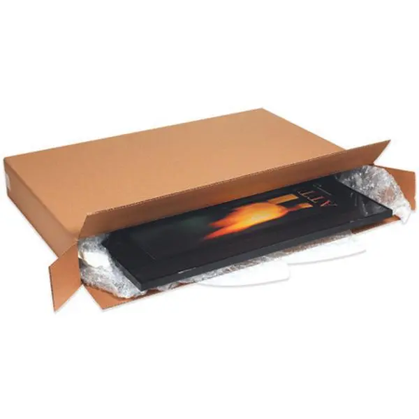 Box Partners HD20850FOL Side Loading Boxes, 20 in. x 8 in. x 50 in., 275#/ect-44 Kraft Corrugated, Added Protection, Easy Insertion of Frames, Full Overlap Flaps