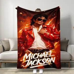 M-Michael Jackson Dangerous Tour Blanket Soft and Cozy Nap Blanket for Fans Perfect for Bedrooms, Living Rooms, and Sofas Ideal Christmas Gift for Men and Women Children's Blanket Birthday and Holiday Gift