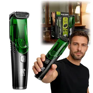 Father's Day Gift Vacuum Beard Shaver for Men, Built-in Vacuum Trimmer for Mustache, Sideburns, Facial Hair, Rechargeable, IPX7 Waterproof, Comfort face 2in1 Electric Razor rechargeable men 2026 ornament