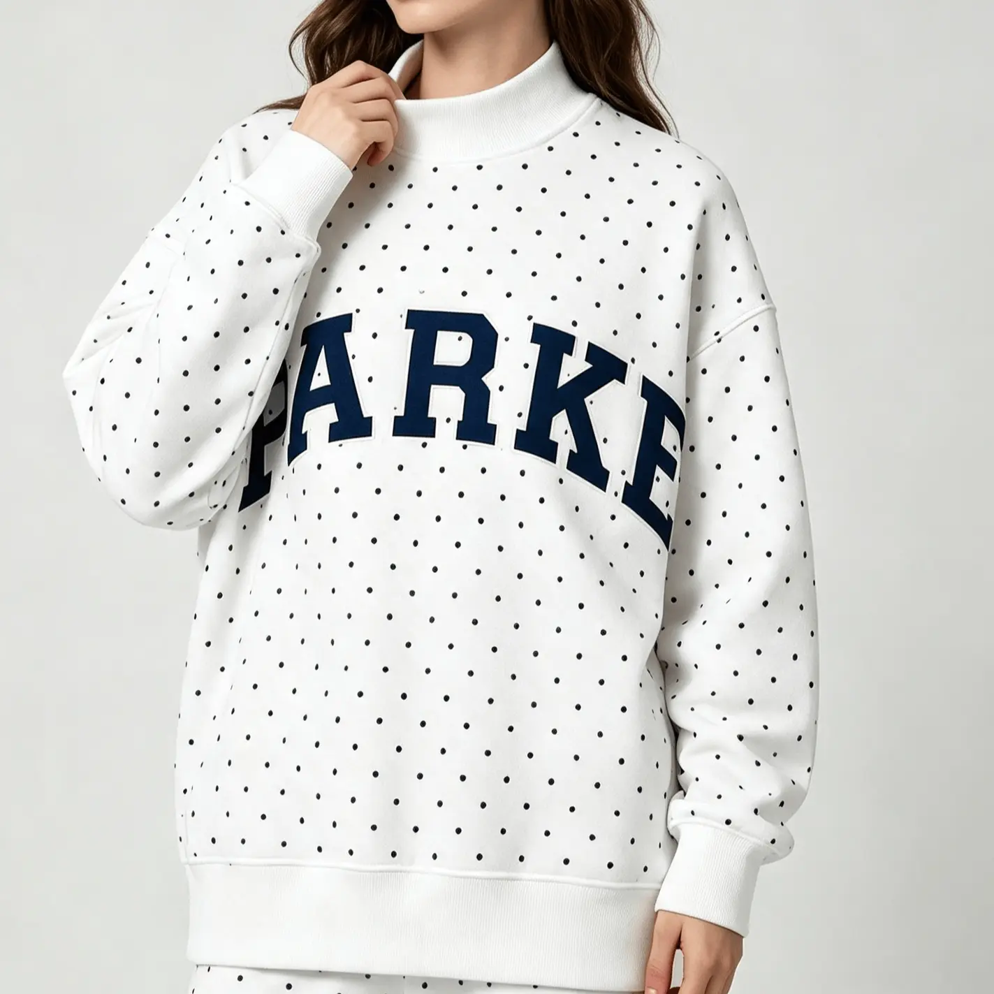 White polka dot