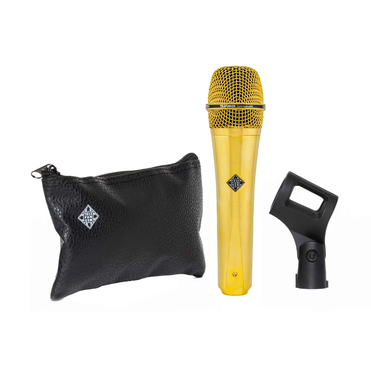 Telefunken M81-WH Wireless Supercardioid Universal Dynamic Vocal Microphone, Satin Gold