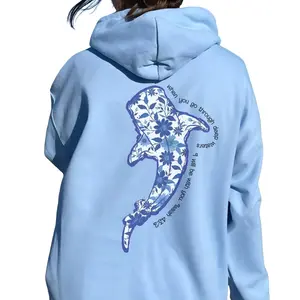 Vintage Whale Shark Floral Hoodie, Beachy Hoodie, Jesus Hoodie, Christian Crewneck Beachy Ocean Summer Top, Whaleshark Hoodie, Coconut Girl
