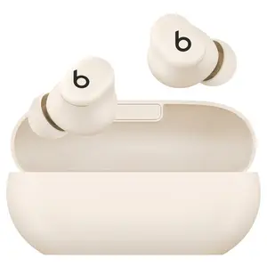 Beats Solo Buds Bluetooth Wireless Noise Cancelling Earbuds with Charging Case - Matte Ivory