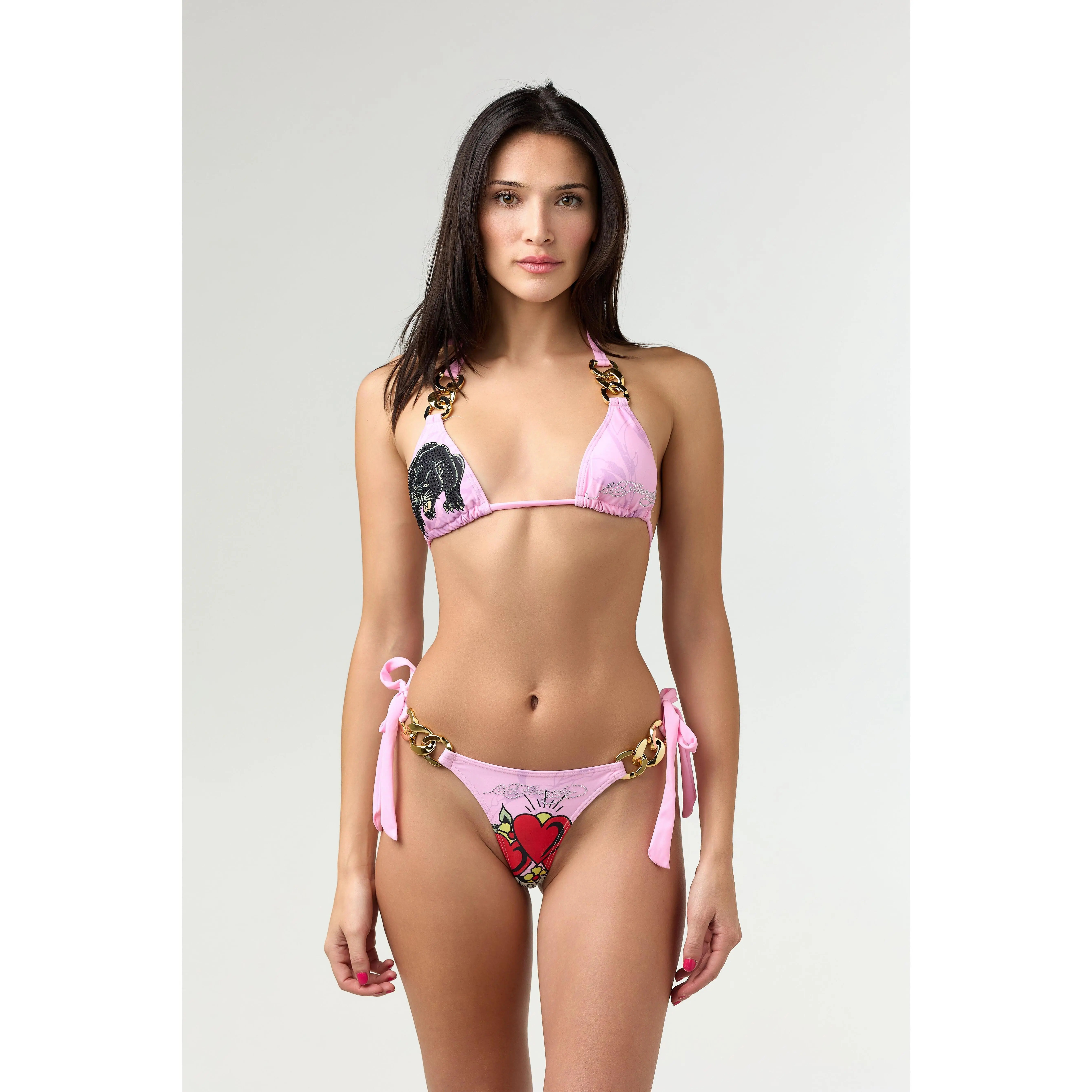 SOCIAL BUTTERFLY - BIKINI TOP - LIGHT PINK