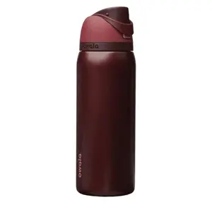 Owala FreeSip 32oz Insulated Stainless Steel Water Bottle – Black Cherry Leakproof Sports Flask with Built-In Straw, Double Wall Vacuum Insulated Travel Bottle for Gym, School & Daily Hydration
