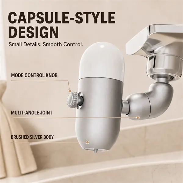 4-in-1 Faucet Aerator & Sink Sprayer Attachment, 360° Swivel with 4 Water Modes and Adjustable Flow, Removable Spray Plate for Face Washing, Mouth Rinsing, Bathroom and Kitchen Sink Use