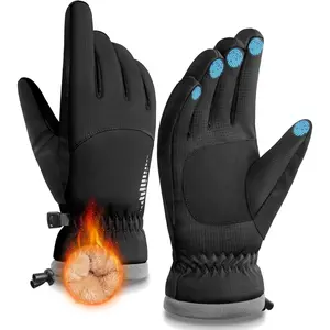 Winter Waterproof Warm Gloves Women Men with Touchscreen Fingers, Ski Snow Windproof for Cold Weather Thermal, for Running Hikin