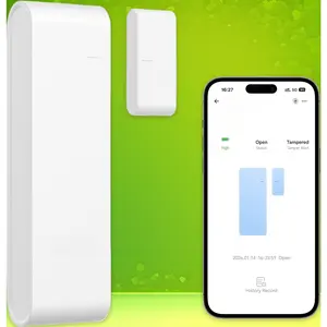 Door Window Sensor Contact Security Alarm Open Close Alert Tamper Proof Works with Alexa SmartThings Home Assistant
