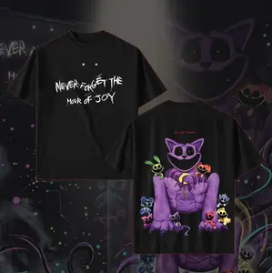 CatNap Poppy Playtime T-Shirt Double Printed Unisex Acid Lightweight Cotton T-Shirt, CatNap Shirt, Indie Horror Game Shirt, Video Game Shirt