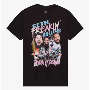 WWE Seth Freakin' Rollins T-Shirt, Graphic tees, Streetwear, Men gifts, Short sleeve, T Shirt for Men, cotton, Top, Menswear