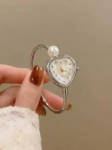 Women's Elegant Rhinestone Decor Leaf Design Quartz Watch, Rhinestone Wrist Watch, Fashionable Oval Dial Analog Watch for Women & Girls, Trendy All-match Watch for Birthday Gift, Fashion Watches