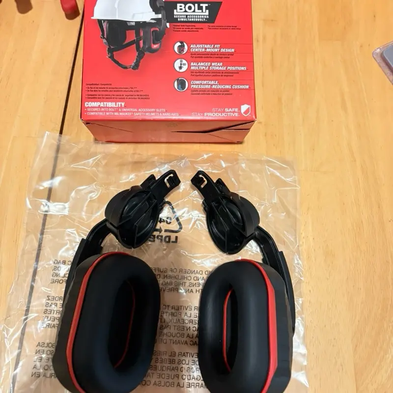 BOLT Earmuffs with Noise Reduction Rating of 24 dB
