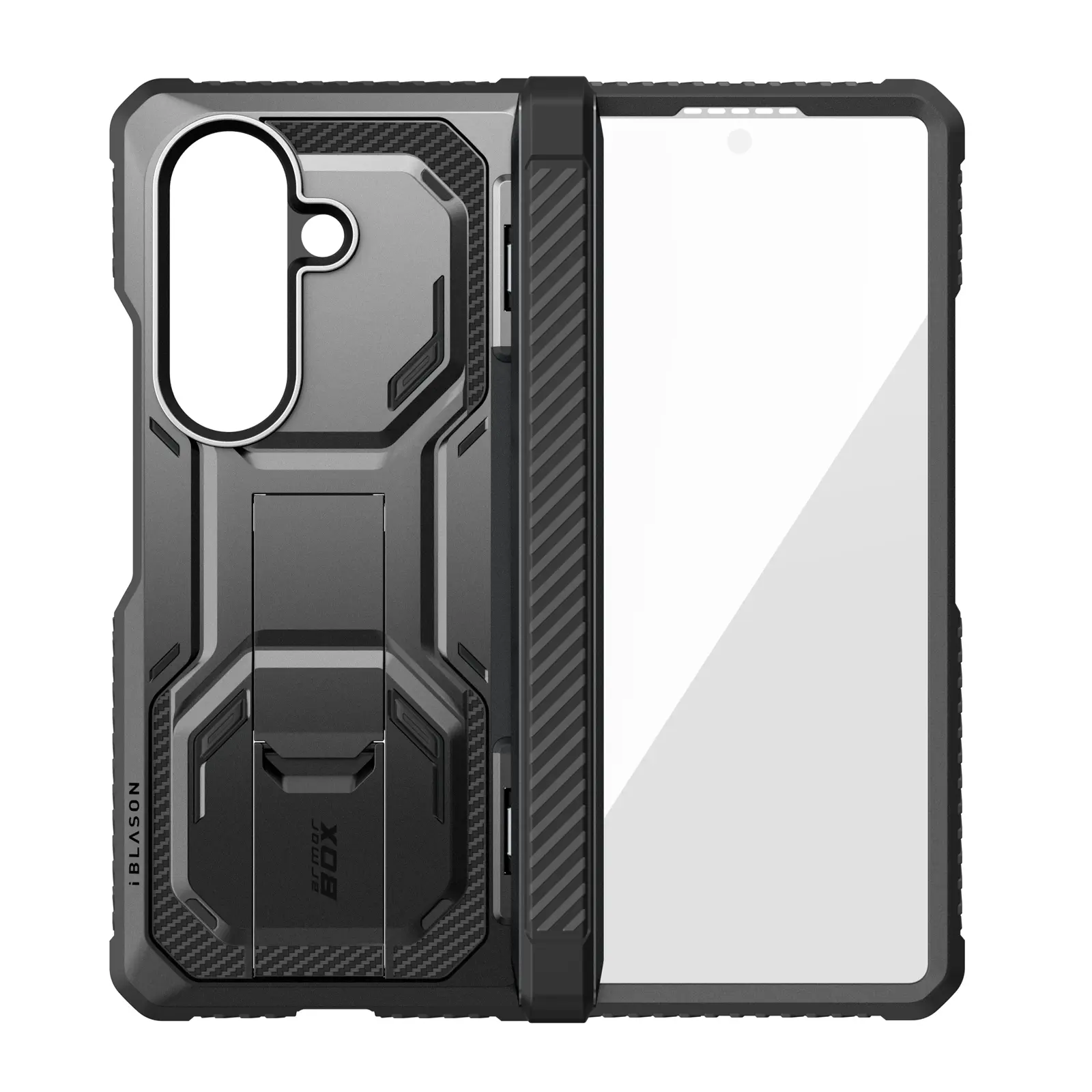 i-Blason Armorbox Premium Protective Casing for Samsung Galaxy Z Fold 7 Folding Cellphone - Full-Body Heavy-Duty Rugged Shockproof Cover, Hinge Protection, Stand, Tempered Glass Screen Protector, Magnetic Wireless Compatible Devices & Accessories
