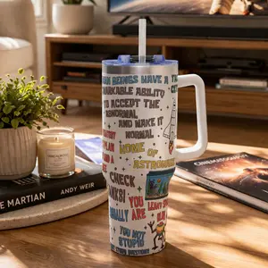 Project HaiI Mary Quotes 40 Oz Tumbler, Grace And Rocky Iconic Skinny Tumbler 20 Oz, The Perfect Tumbler For Fans, Best Gift For Holiday