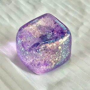 3Pcs Slow Rebound Flash Soft Cube Ice Cube Square Maltose Stress Ball for Adults & Kids, Beautiful Pressure Cube, Sensory Stress Relief Toy for Mellow & Cold, Classroom Treasure Box