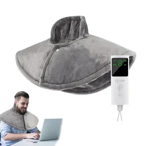 Electric Shoulder Massager, 1 Set Shoulder & Neck Heating Scarf, Shoulder Massage Pad, Suitable for Home & Office & Keeping Warm